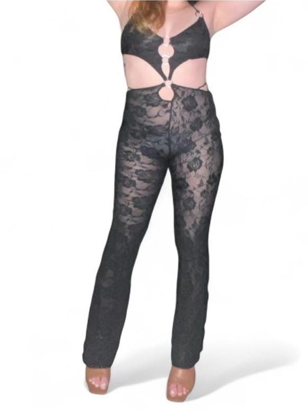 Outcast Black Lace Jumpsuit